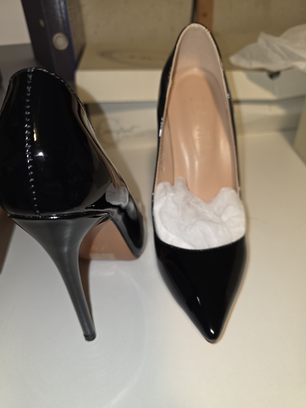 Women’s Black Patent Pointed Stiletto Pumps